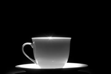 Kaffetasse mit Glanzlicht