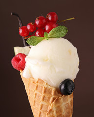 ice cream in cone