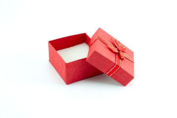 open gift box with red colour