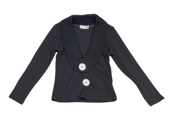 Black children's knitted-jacket