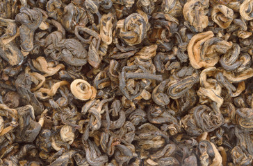 Chinese black tea as background