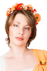 Naklejka premium portrait of beautiful young woman