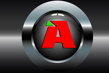 Obraz premium Blackbutton A rot