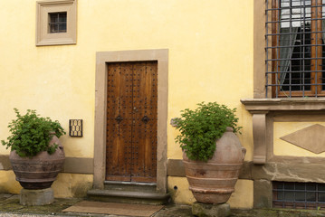 Fototapeta na wymiar Typowy włoskim Villa w Settignano Toskania Włochy