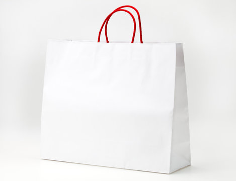 White shopping bag.