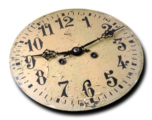 le cadran de l'horloge