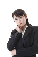 Fototapeta premium 考える女性