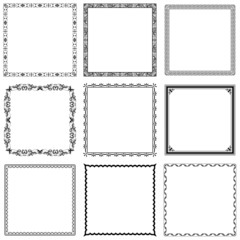 Collection of decorative frames