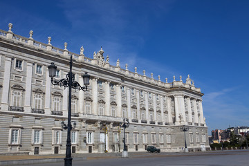 Obraz premium Palacio Real in Madrid, Spain