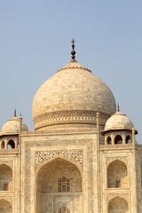 Fototapeta na wymiar Taj Mahal is a mausoleum and a mosque