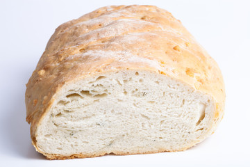 Homemade bread with cheese