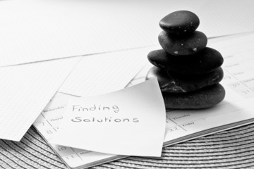 stacked zen stones: business metaphor for balance