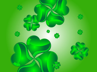 Naklejka premium Clover background