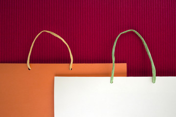 Paper bag with handles