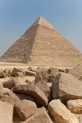 Abwaschbare Fototapete Les pyramides du Caire, Egypte. © CBH