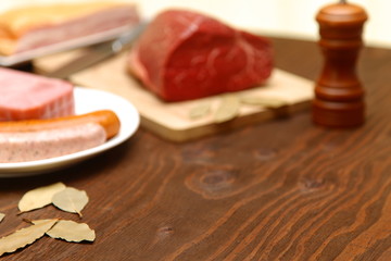meats composition background