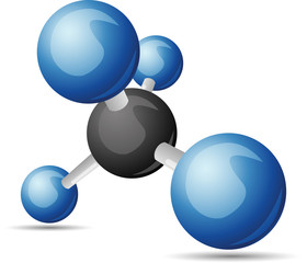CH4 methane  molecule