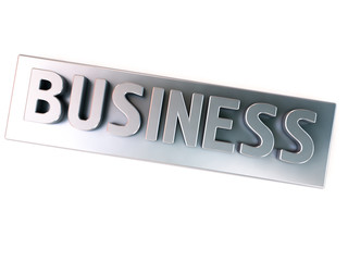 Business, metal letters