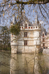 The chateau of Azay le Rideau in France