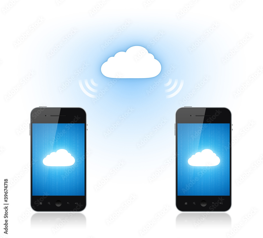 Poster communication on mobile phone via cloud computing