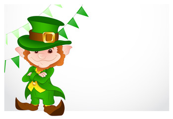 Happy Leprechaun Illustration