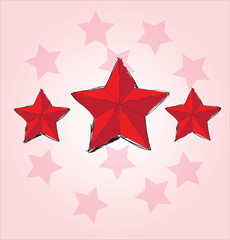 Hand drawn stars