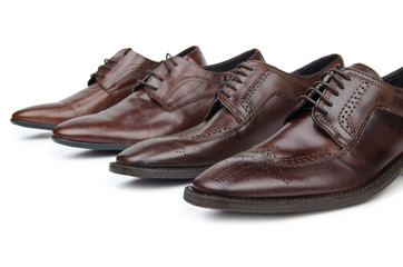 Male shoes in fashion concept