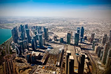 Foto op Plexiglas airview on modern Doha © malexeum