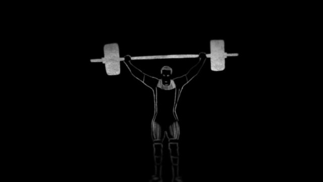 Weight-lifting and javelin throwing - rotoscoping technique