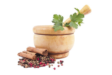 hierbas y especies de la cocina