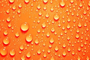 background of water big and small drops