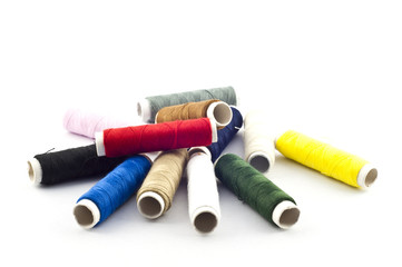 Colorful thread isolate.