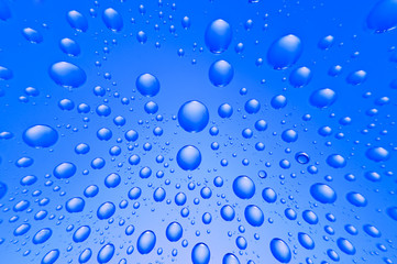 background of water big and small drops
