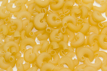 Closeup of uncooked italian pasta