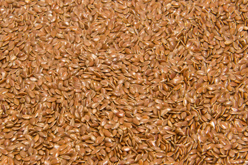 Close up of flax seeds