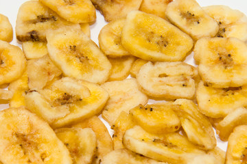 Fototapeta na wymiar Banana chips