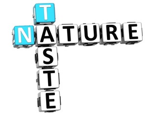 3D Taste Nature Crossword text