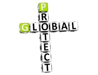 3D Global Protect Crossword text