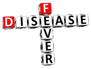 3D Disease Fever Crossword text