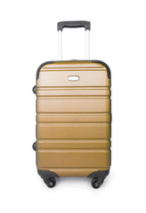 Luggage concept with case on the white