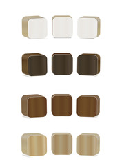 Holzwürfel Vektor Set Blanco