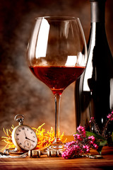 Bicchiere di vino rosso
