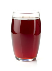 Pomegranate juice in a glass