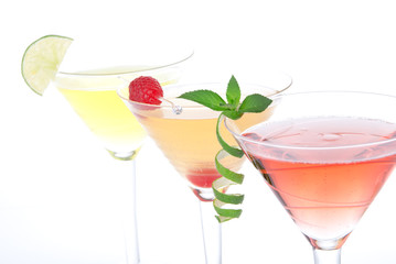 Popular alcoholic cocktails composition