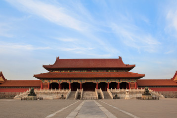 Forbidden city in Beijing, China