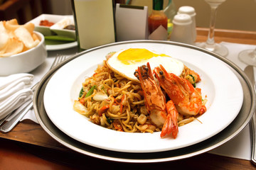 delicious meal in a restaurant