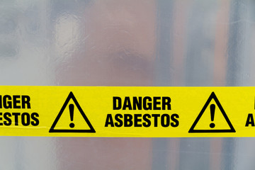 Asbestos warning sign - 39692538