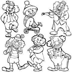 Funny clowns.