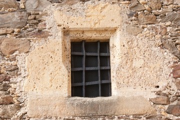 vergittertes Fenster