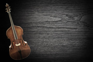 Fototapeta na wymiar Old violin on vintage background